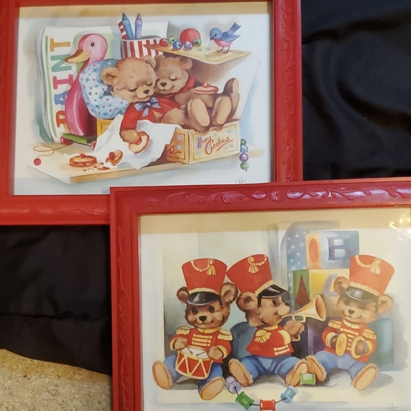 VTG / C. HANSON TEDDY BEAR ART - Picture 8 of 9